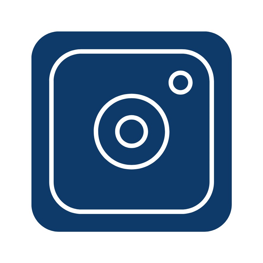 Instagram icon in dark blue