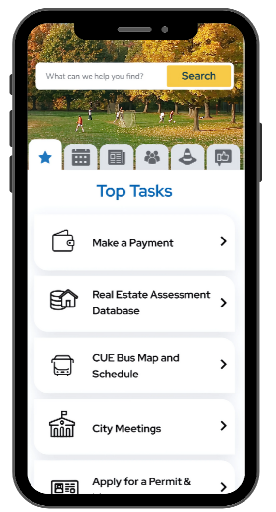 Website mobile preview