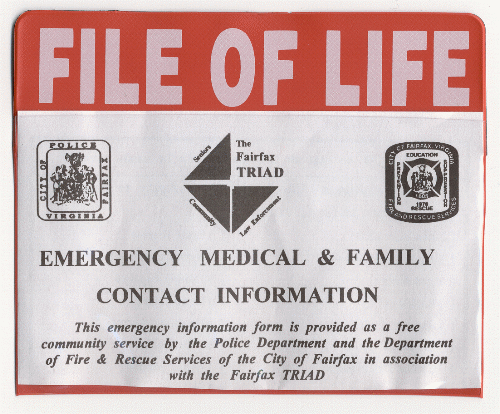 File of Life packet cover