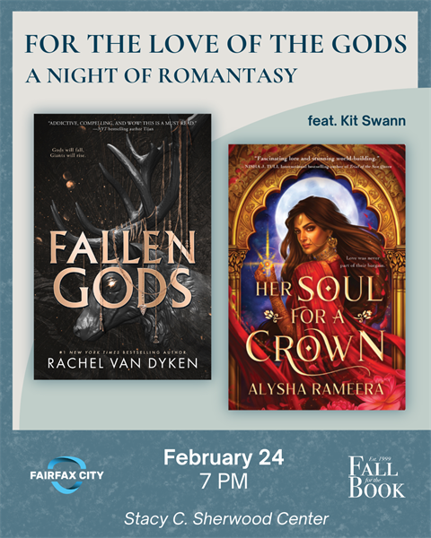 flyer with two book covers by author Rachel Van Dyken