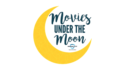 Movies Under the Moon logo with yellow crescent moon