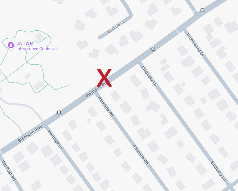 2025 07 Blenheim SB at Parklane map.PNG