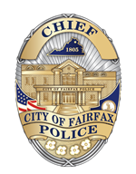 City of Fairfax Virginia police chief badge. 